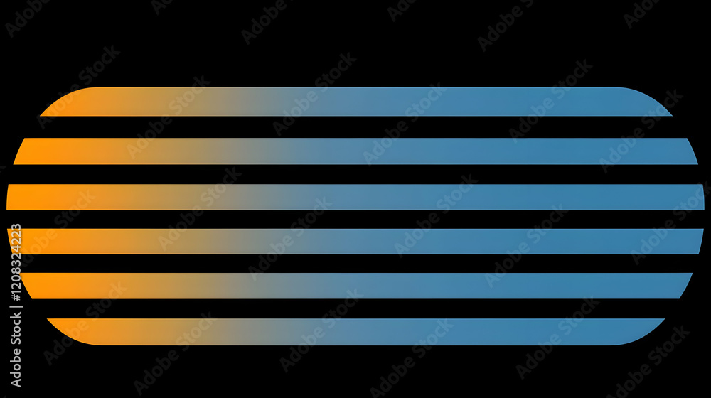 Abstract Background Orange Blue Stripes Abstract Background Orange Blue Stripes