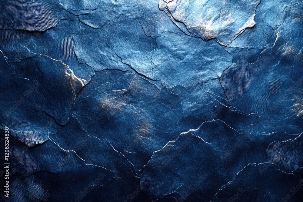 Close-up shot of a blue stone wall with rough texture Close-up shot of a blue stone wall with rough texture