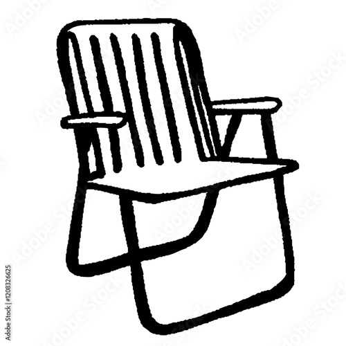 Brazilian Bar Chair Hand Drawn