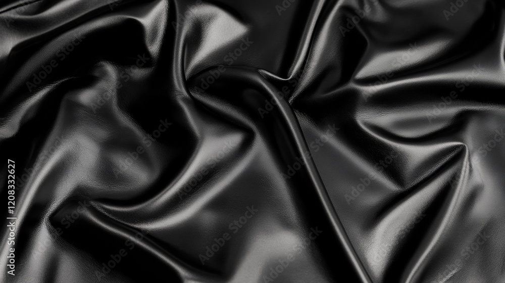 Fototapeta premium Sleek Black Leather Texture for Business Casual Use
