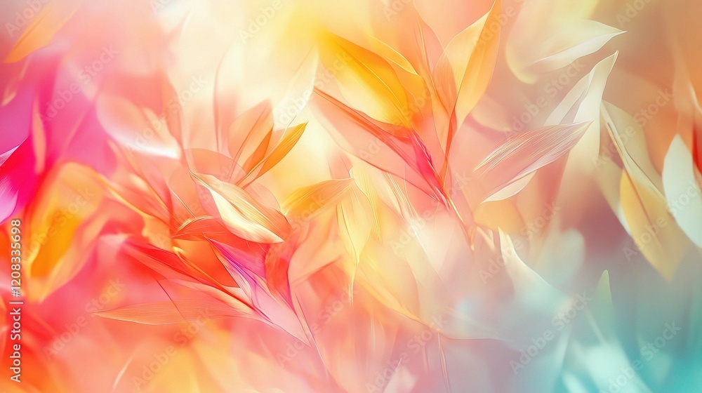 Vibrant Abstract Summer Background with Light and Colorful Effects Vibrant Abstract Summer Background with Light and Colorful Effects