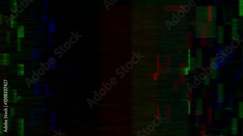 Digital distortion and grunge glitch overlay with bold artifacts and RGB effects