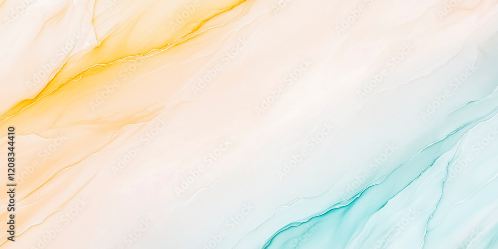 Obraz premium Abstract colorful marble texture - yellow and blue blended background design
