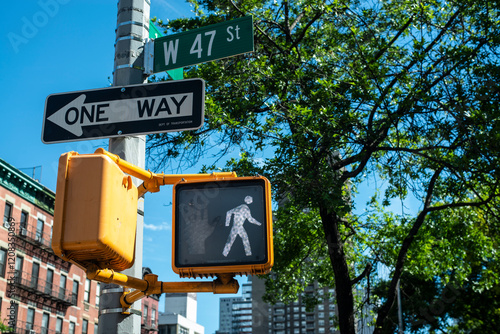 New York City Pedestrian Crossing Sign