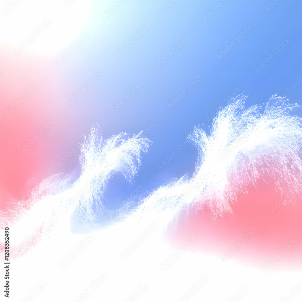 Fototapeta premium Abstract Background Pastel Waves