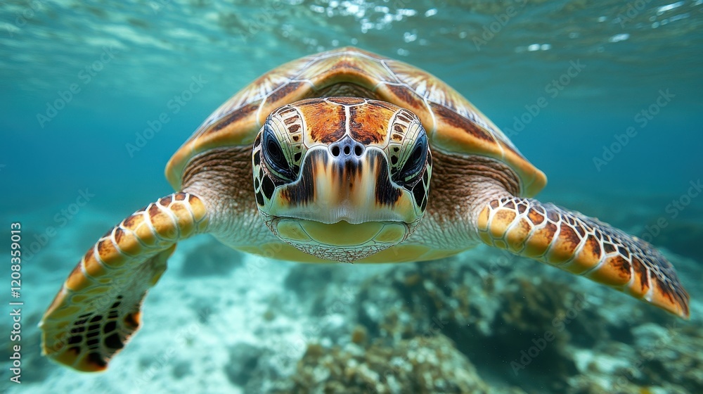 Fototapeta premium Impact of Global Warming on Marine Biodiversity