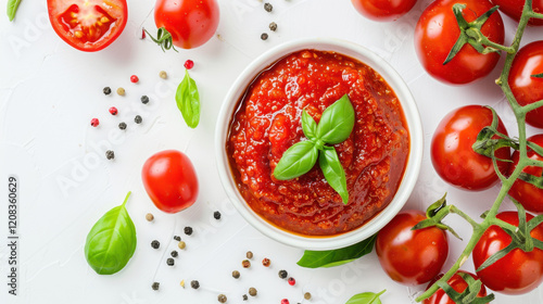 tomato sauce with basil