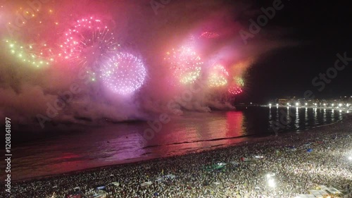 Revellion em Copacabana Rio de Janeiro Brazil