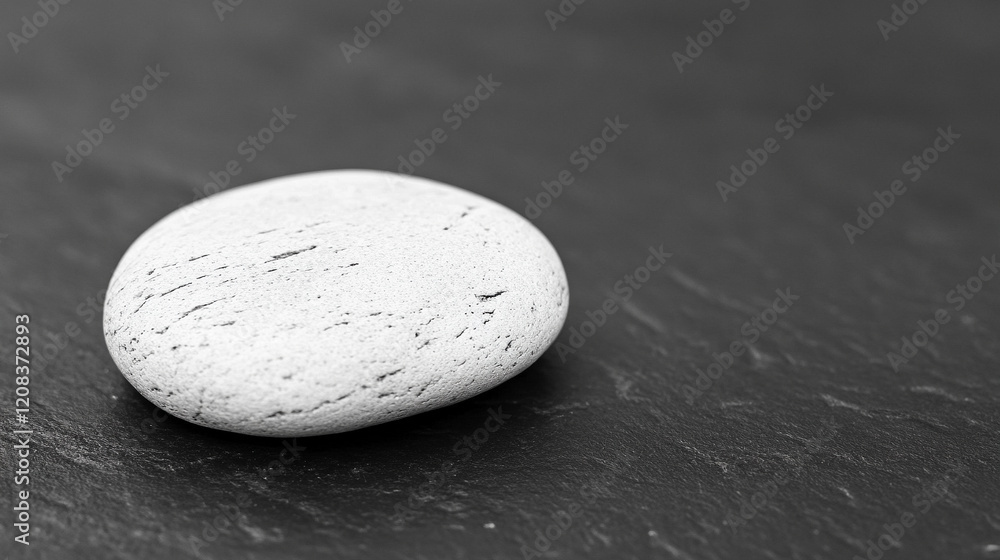 A white stone rests on a smooth black surface creating a visual contrast symbolizing balance and harmony in a modern, minimalistic space with a blurred, empty background for focus
A white stone rests on a smooth black surface creating a visual contrast symbolizing balance and harmony in a modern, minimalistic space with a blurred, empty background for focus
