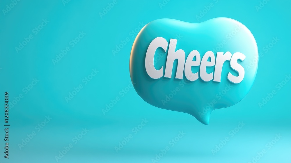 Celebrating good times with cheers digital illustration vibrant background fun concept Celebrating good times with cheers digital illustration vibrant background fun concept