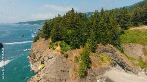 Wallpaper Mural Sweeping Views of the US West Coast from Above Ocean and Mountains Torontodigital.ca