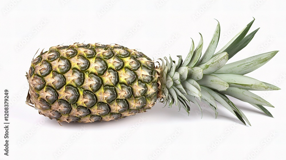 Detailed Fresh Pineapple Isolated on White Background Image Detailed Fresh Pineapple Isolated on White Background Image