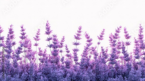 Vibrant Lavender Flowers in Stunning Purple Hues Isolated Background