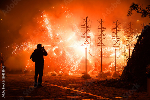 Festivity of San Antonio in Valencia Fire Show photo