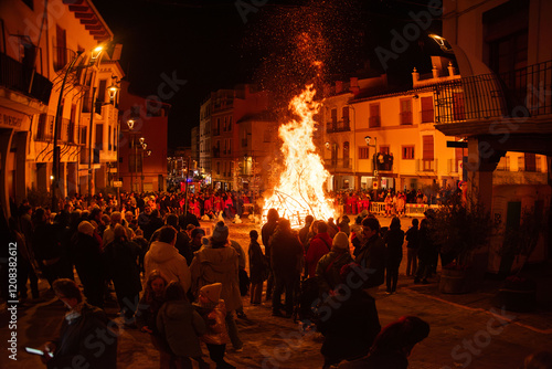 Festivity of San Antonio in Valencia Fire Show