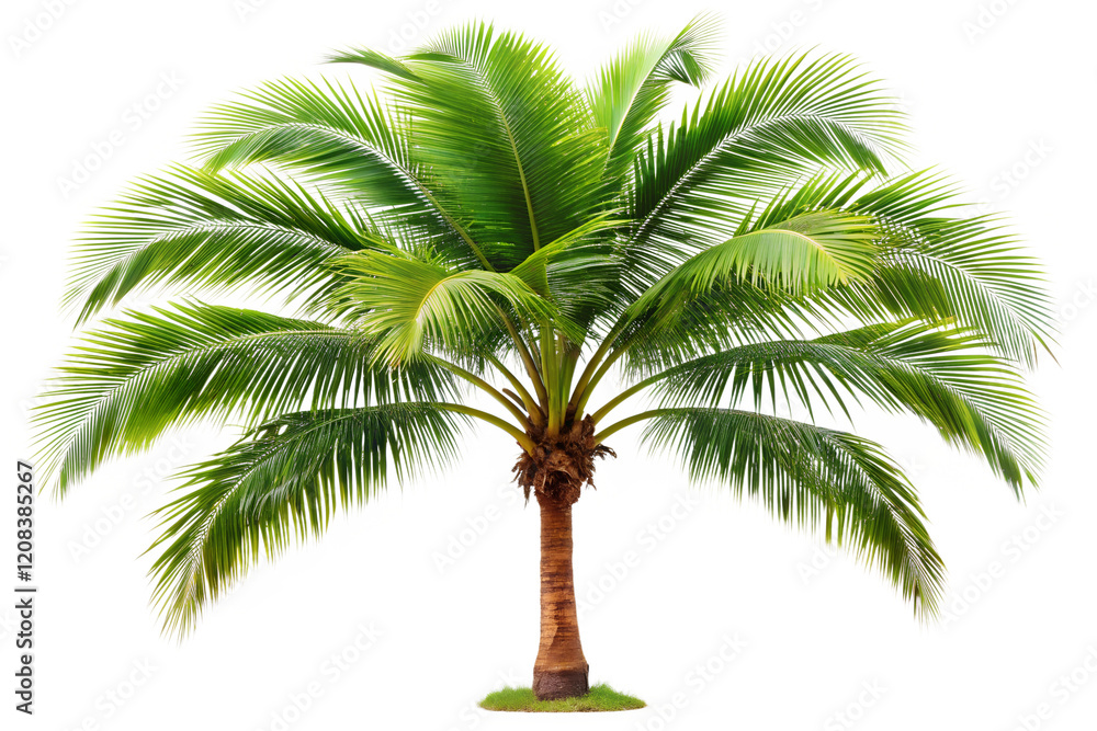 Fototapeta premium palm tree on white background