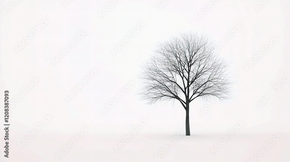 Obraz premium Realistic 3D Isolated Tree Model on White Background with Alpha Channel