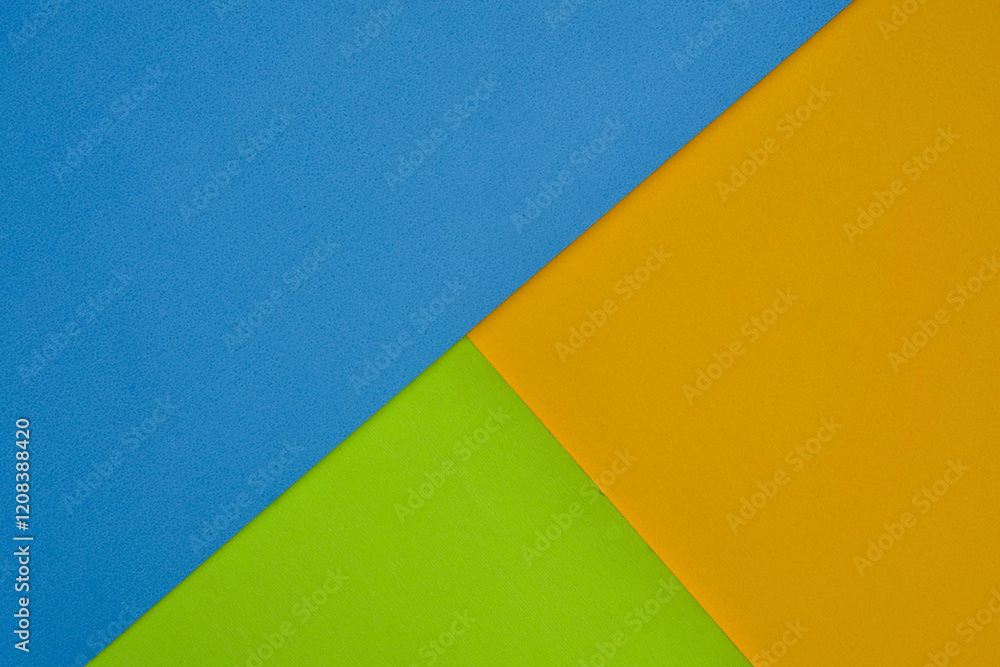 Plain blue, green and yellow colored paper, perfect for abstract backgrounds Plain blue, green and yellow colored paper, perfect for abstract backgrounds