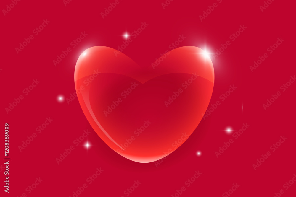 Valentine's Day background February 14th with pink hearts and confetti. Valentine's Day background February 14th with pink hearts and confetti.