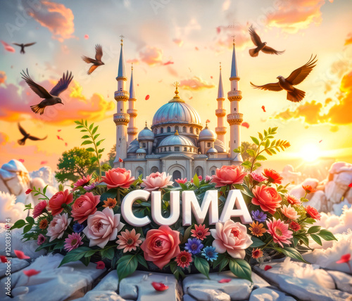 Cuma, Hayırlı Cumalar, Friday Greeting. photo