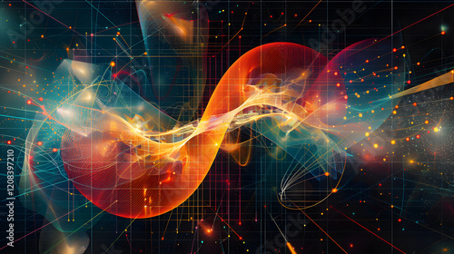 Complex Interplay of Mathematical Functions in a Cartesian Coordinate System photo