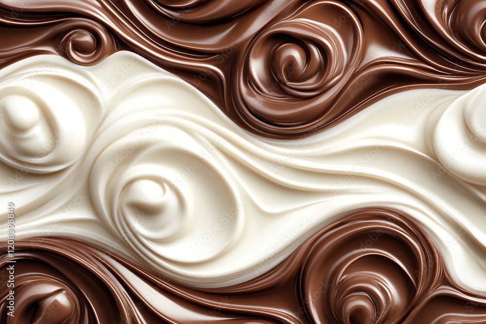 A Symphony of Chocolate and Milk: A Visual Delight A Symphony of Chocolate and Milk: A Visual Delight