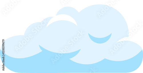 Light blue cloud floating gently in a bright white sky, symbolizing serene weather and evoking feelings of peace and tranquility on a beautiful day