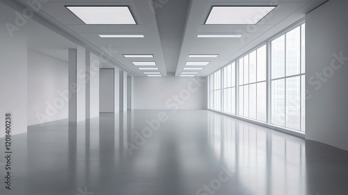 Wallpaper Mural Minimalist Empty Coworking Office Space in Quarantine Context Torontodigital.ca