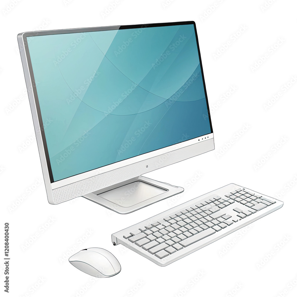 computer monitor and mouse computer monitor and mouse