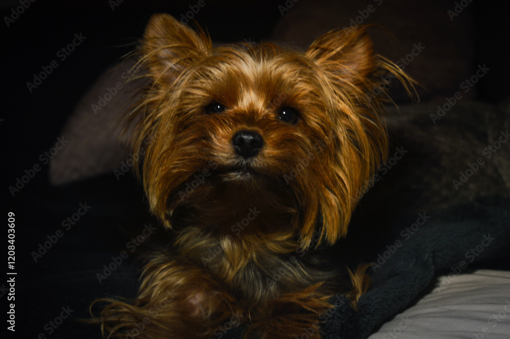 Naklejka premium yorkshire terrier portrait