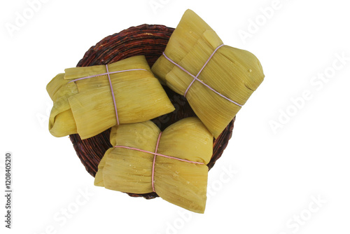 Typical Brazilian dish also enjoyed at June festivals: pamonha. Brazilian cuisine made from green corn.