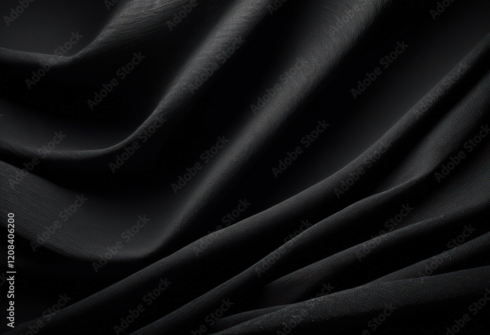 Fototapeta premium dramatic black texture displaying intricate depth detail ideal emphasizing visual elements design work, abstract, pattern, surface, art, monochrome, style