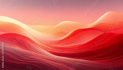 Vivid abstract landscapes with vibrant hues of red, orange, and yellow blending into sunset. Perfect for modern, energetic designs.