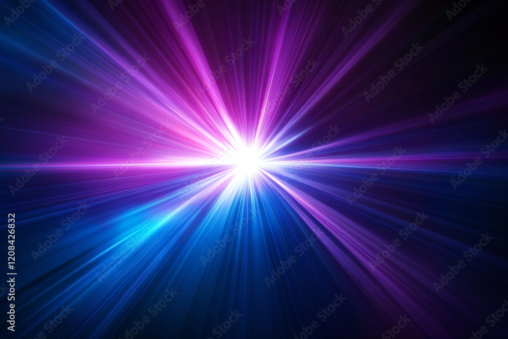 Fototapeta premium Futuristic Neon Waves with Glowing Abstract Curves, Vibrant Colors, and Digital Art Aesthetics for Modern Design and Dynamic Light Patterns