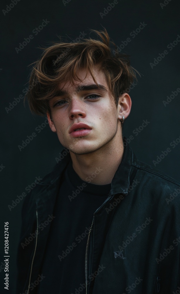 Fototapeta premium Black Background for Text with Simple Gradient