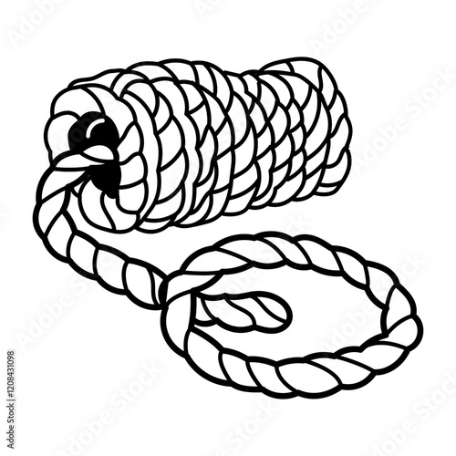 Rope icon in hand drawn style