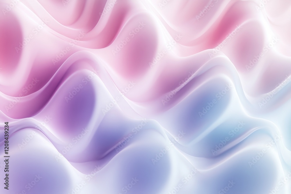 Obraz premium Colorful abstract design with flowing shapes and smooth gradients in soft tones