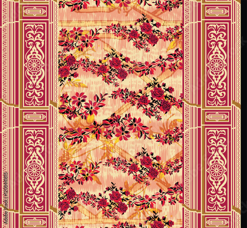 Exotic floral prints in lively color palettes, designed to transform textiles and walls into artful displays.