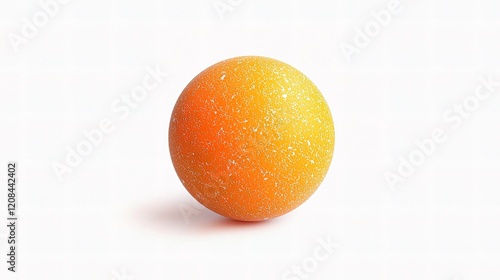 Isolated Orange Basketball Ball on White Background for Sports Use photo