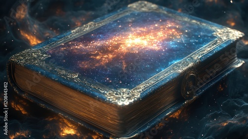 Cosmic Book of Spells on Fire photo