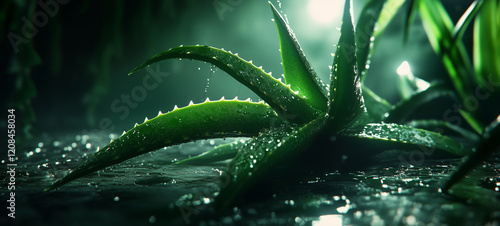 aloe vera in a small glass