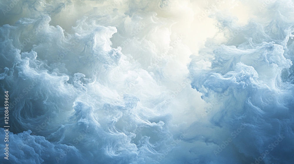 Abstract Blue and White Cloud Formation Image Abstract Blue and White Cloud Formation Image