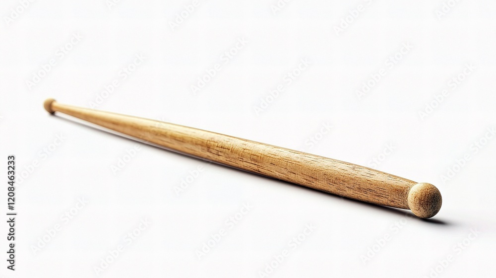 Realistic Isolated Drumstick on White Background for Creative Use Realistic Isolated Drumstick on White Background for Creative Use