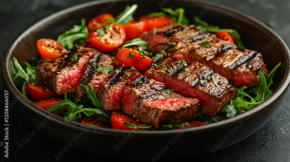 grilled meat with vegetables, stew with vegetables grilled meat with vegetables, stew with vegetables