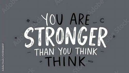 You Are Stronger Than You Think Motivational Poster