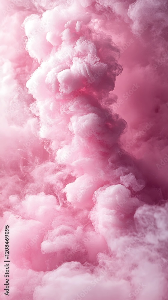 Fluffy pink cloud texture reminiscent of cotton candy. Fluffy pink cloud texture reminiscent of cotton candy.