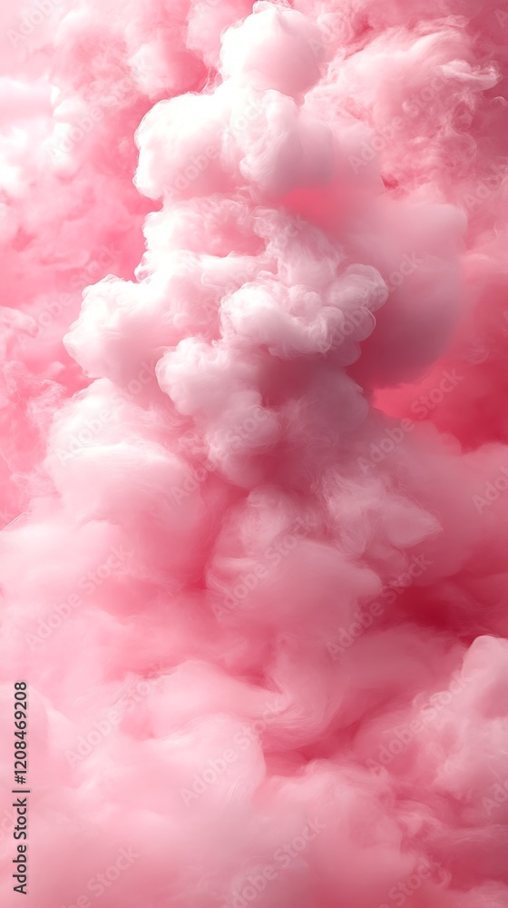 Light and airy pink cotton candy cloud surface. Light and airy pink cotton candy cloud surface.
