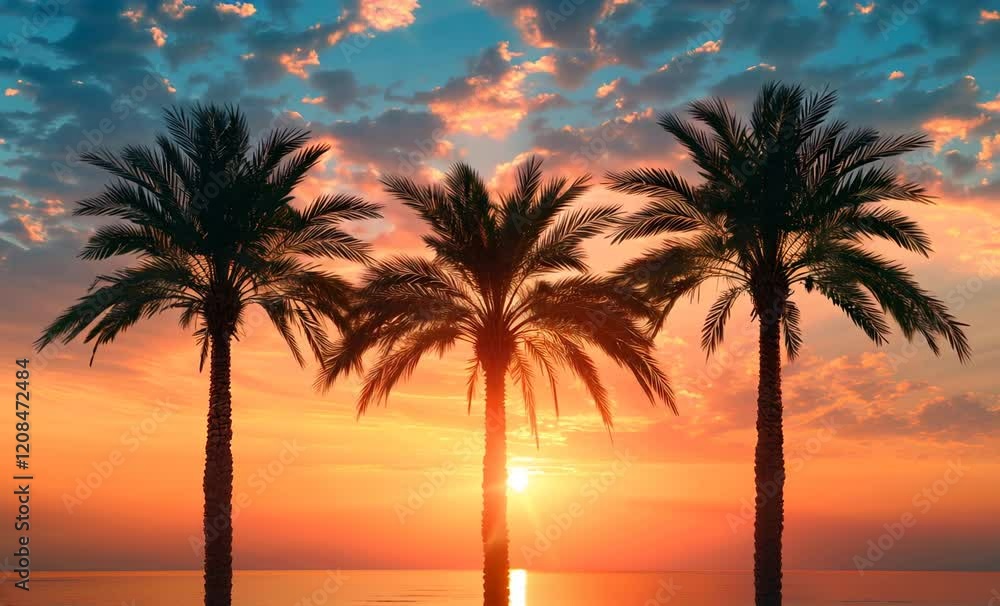 palm trees on the beach