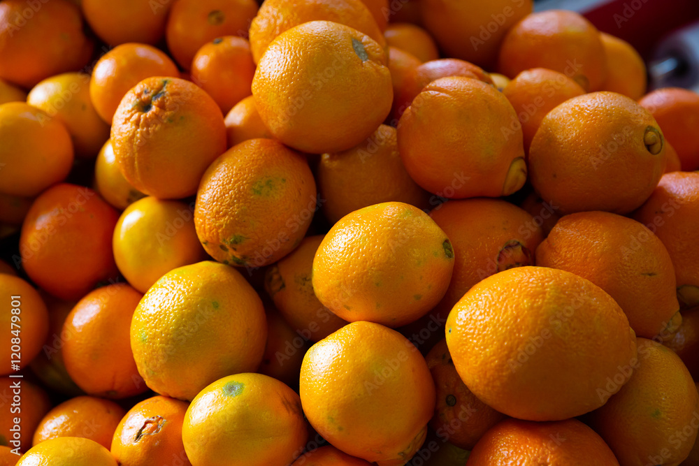 Closeup view on oranges on the market. High quality photo Closeup view on oranges on the market. High quality photo