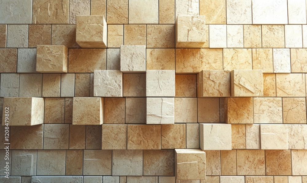 Abstract 3D cube pattern background texture Abstract 3D cube pattern background texture